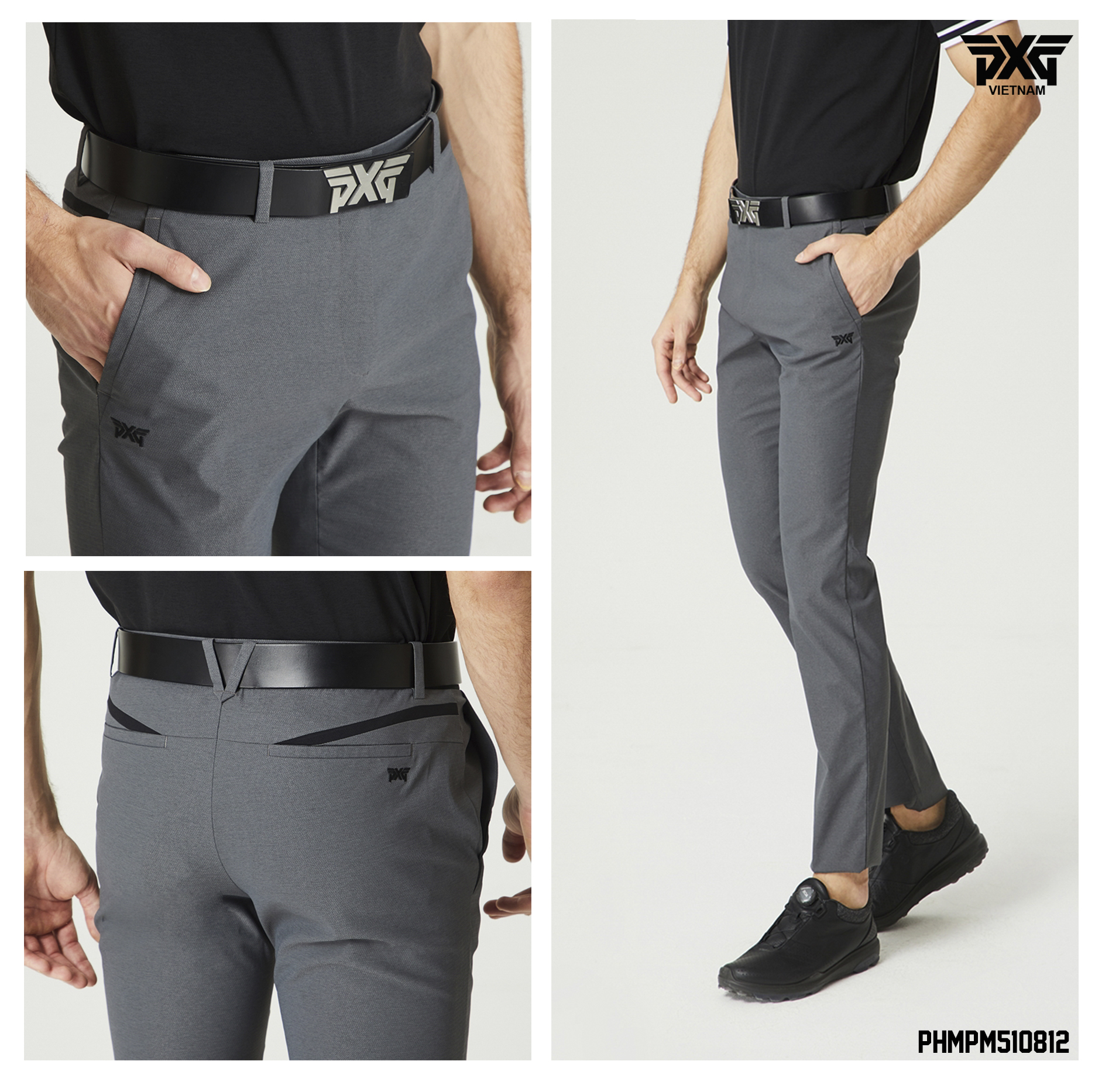 PXG MNS BASIC TEXTURED GRAY PANTS